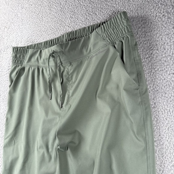Eddie‎ Bauer Pants Womens L Stripe Track Jogger Ankle Pull On Stretch Green - Picture 3 of 16